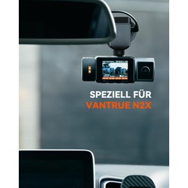 VANTRUE GPS Suction Cup Mount for N2X Dash Cam Car Camera, GPS Recording (Position, Driving Route and Speed), USB-C Port, Support Connection with LT01 LTE Module