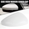 Passenger Right Side Door Wing Mirror Cover Cap White For