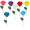 Fruidles Charming Roses Lollipops, Large Lollipop Sucker, Mixed Fruit Flavor,