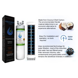 Aqua Drop filters Compatible with UlLTRAWF Refrigerator Water Filters - Pure Source Ultra - 9999 Water Filter - 2 Pack