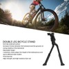 POENVFPO Bicycle Stand, Adjustable Double Leg Aluminium Alloy Bicycle Stand