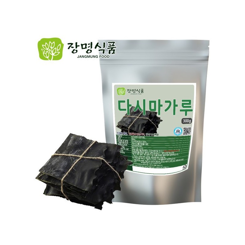 Jangmyeongsikpum 국내산 다시마가루 300g Domestic Seaweed Powder 300g