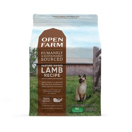 Open Farm Pasture-Raised Lamb Grain-Free Dry Cat Food, Humanely Raised Lamb Recipe with Non-GMO Superfoods and No Artificial Flavors or Preservatives, 8 lbs