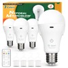 Neporal MagicGlow Rechargeable Light Bulbs with Remote, 3 Colors Shift