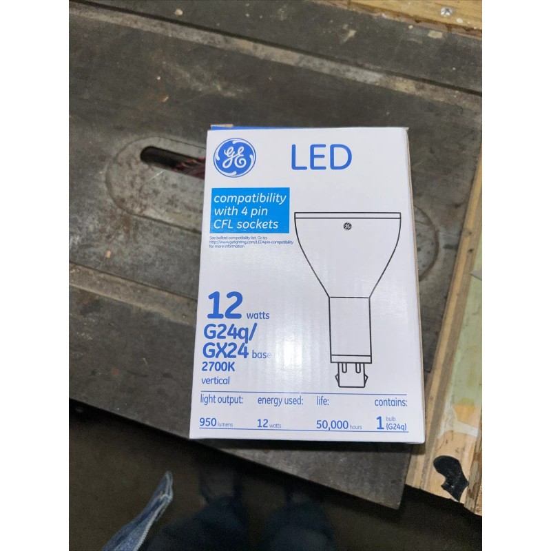 GE (CASE OF 6) GE Lighting LED12G24q-V/827 PL Vert LED