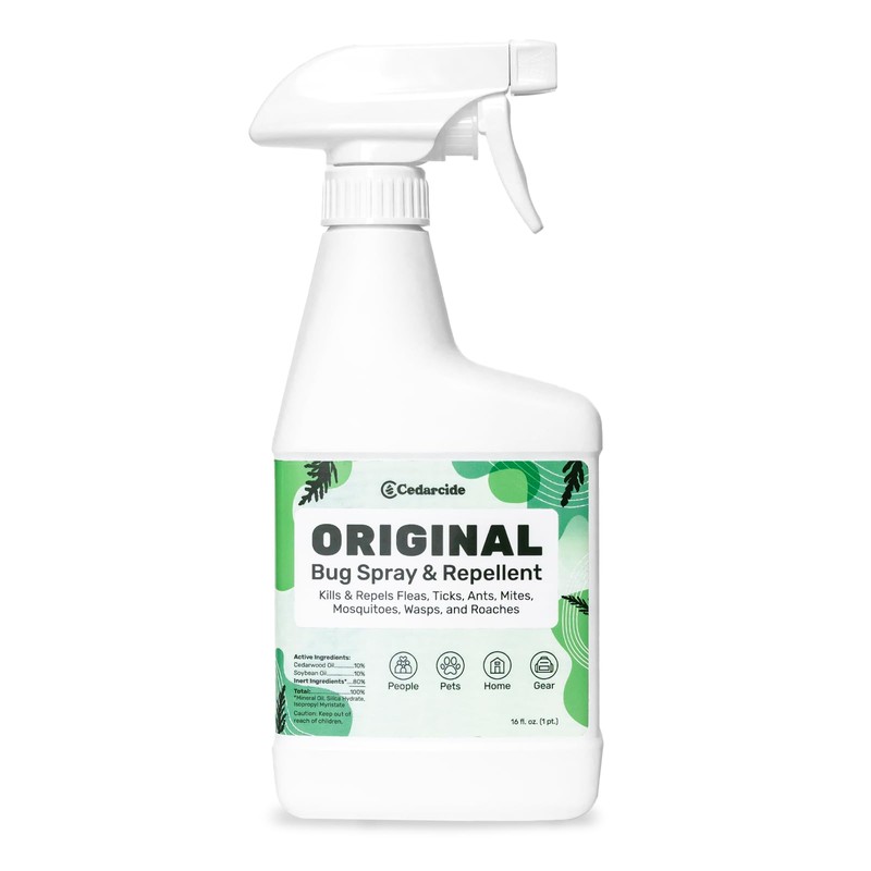 Cedarcide Original Bug Spray | Repel & Kill Fleas, Ticks,