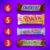 SNICKERS, TWIX, 3 MUSKETEERS, MILKY WAY Full Size Back to