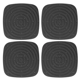 Chicken Nesting Pad 4Pcs Chicken Nest Mat Washable Nesting Pad Waterproof Nesting Box Pads for Poultry Chicken Hen House, 30x30cm (Black)