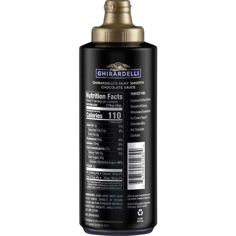 Ghirardelli Chocolate Sauce, Black Label (16oz Squeeze bottle)