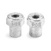 QWORK Car Positive Negative Battery Post Terminal, 4 Pair Zinc