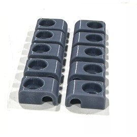 DLM 20pc 3/16" Brake or Fuel Line Hold Down Clips Clamps Street Rod Hot Rat w/hdwe