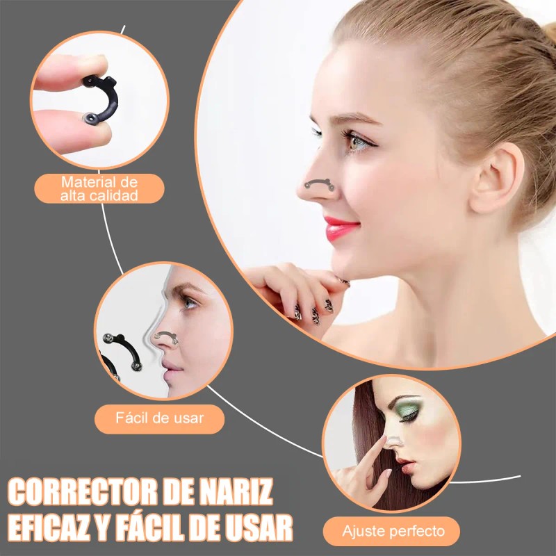 Respingador Nasal Corrector De Nariz 9 Pares 3 Ch, 3