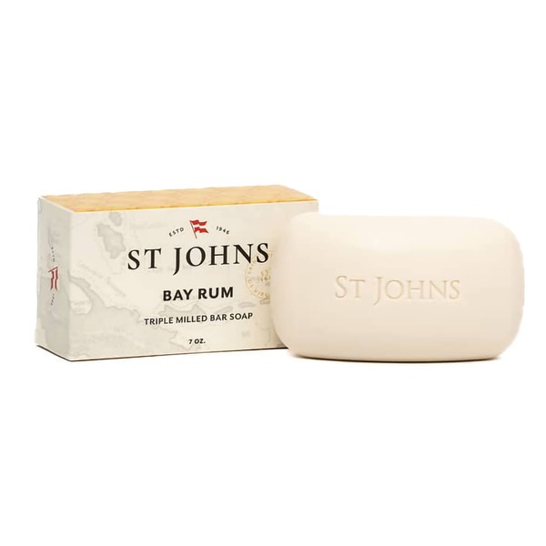 St. John Bay Rum Soap Bar | USA Made, Triple-milled
