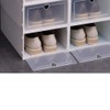 LYNICESHOP White 20 Pack Stackable Shoe Storage Box,Clear Plastic Shoe