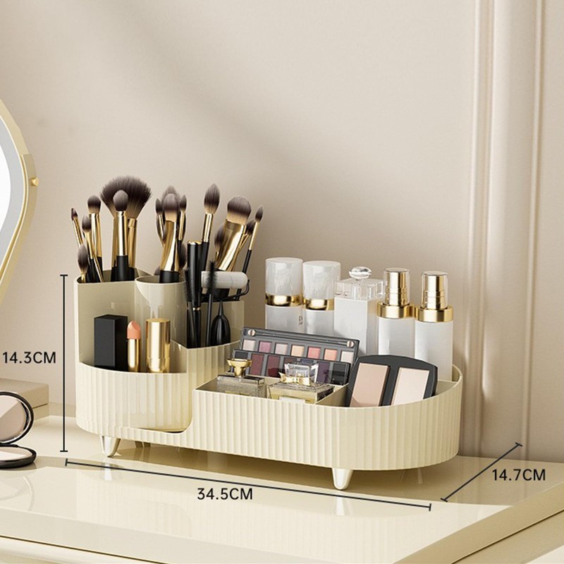 SH-RuiDu Makeup Cosmetics Organizer, Rotating Make Up Storage Organizer Cosmetic