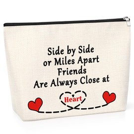 Long Distance Friendship Gift Makeup Bag Inspirational Graduation Gift for Sister Appreciation Gift for Friend Sister Cosmetic Bag Leaving Gift for Friend Bestie Encouragement Gift for Sister