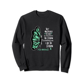 Cute Butterfly PTSD Depression Prevention US Army Veterans Sweatshirt