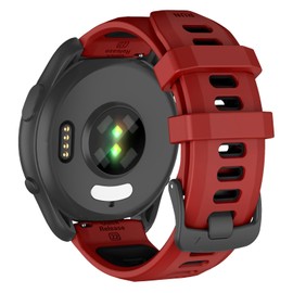 ISABAKE Watch Band for Garmin Vivoactive 4 /Venu 2, 22mm Quick Release Silicone Replacement Band Compatible with Garmin Forerunner 570 47MM/Forerunner 265/Forerunner 255/Venu 3