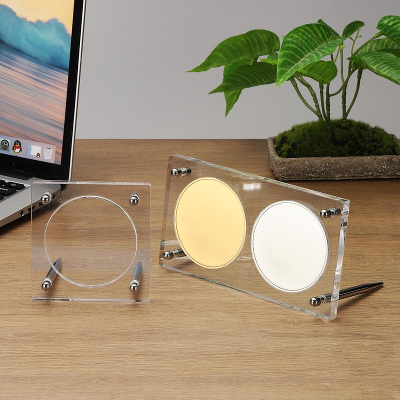 PATIKIL 2.5" Acrylic Coin Display Frame, 3D Floating Display Case
