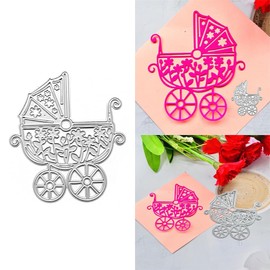 TQUXNGA Metall-Stanzform für Kinderwagen, Scrapbooking, Schablone, Prägung, Fotoalbum, Vorlage, Dekoration