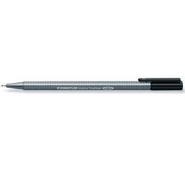 Staedtler Triplus Fineliner Fine Point Pen (0.3mm), Single Color, Black, 10 Count (334-9)