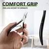 Toenail Clippers Straight Blade for Thick Toenails, Wide Open Pointed