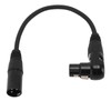 Cuifati XLR Microphone Cable with Right Angle Female to Straight