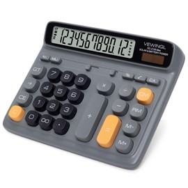 VEWINGL Office Desktop Calculator, 12-Digit Large HD LCD and Big Buttons