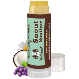 Natural Dog Company Snout Soother, Dog Nose Balm, Wax & Cream for Dry, Cracked Noses, Heals & Moisturizes with Shea Butter & Coconut Oil, Lick-Safe Nose Butter, Made in USA, 0.15 oz. Stick