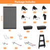 WALMANN Metal Pegboard Wall Tool Organizer Board with Pegboard Hooks,