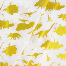 MR FIVE Large Size 20" x 28" Gold Dinosaur Tissue Paper Bulk,Gold Tissue Paper for Gift Bags,Gold Dinosaur Printed Tissue Paper forBirthday Baby Shower Holiday Party,30 Sheets