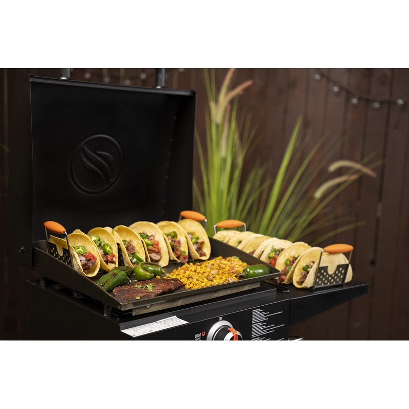 Blackstone 5173 Deluxe Holder Stand Pack of 2 Stainless Steel