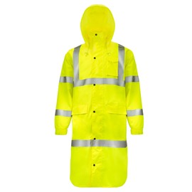 JORESTECH Ultimate All-Weather Safety Raincoat Kit: ANSI Compliant Safety Yellow Work Raincoat and Yellow/Black Pants