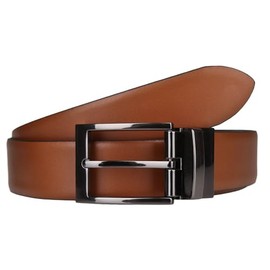Lloyd Men's Belt/Nos Plain (Multi (56)), Size 115, Black / cognac