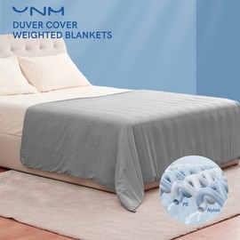 YnM Exclusive Cooling Duvet Cover, Nylon/PE Fabric(Dark Grey, 60''x80'')