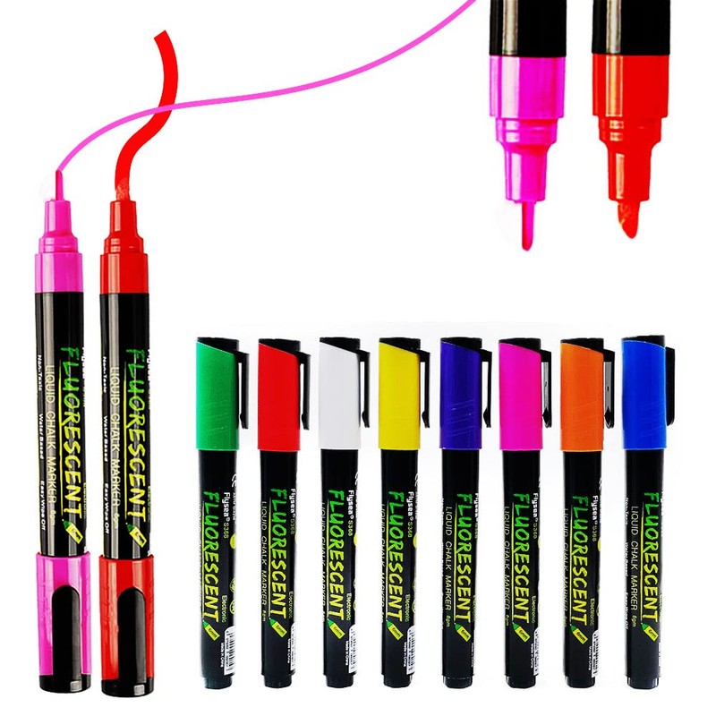 8 Colors Liquid Chalk Pen Highlighter Board Marker for LED
