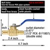 (10 Pack) Lidertik 1/2 inch PEX-B Crimp Ball Valve Shut