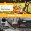 Electric Leaf Blower Cordless, Battery Powered Leaf Blower with 2