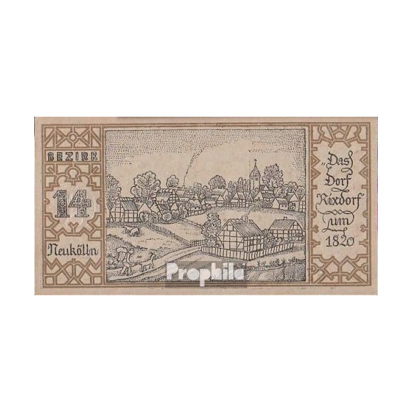 Prophila Collection Banknote Berlin Notgeld: 92.1.14 Emergency Money of the