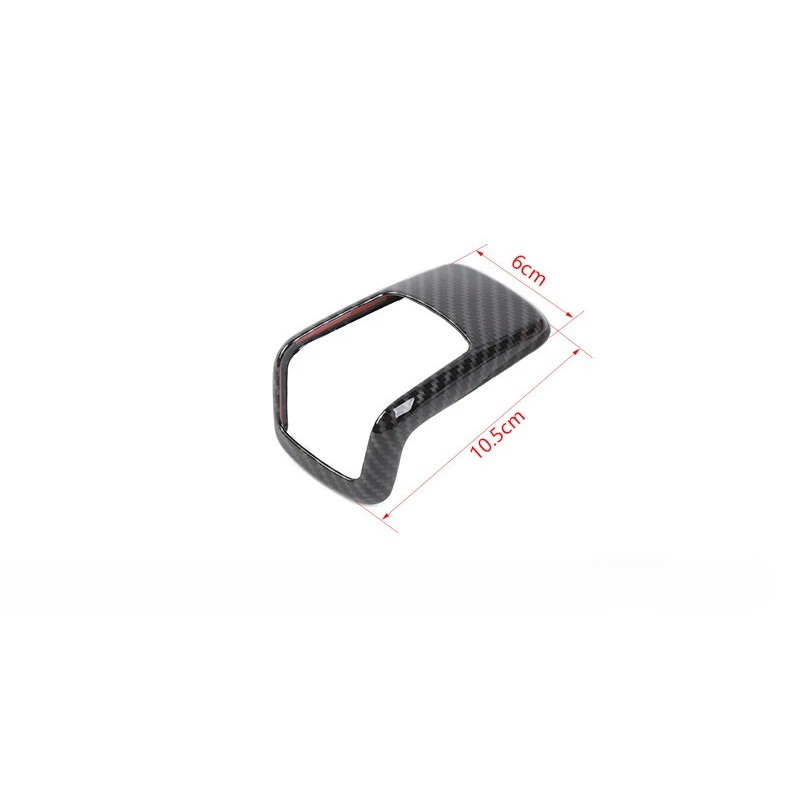 CheroCar Carbon Fiber Gear Shift Knob Cover Trim Decorative For