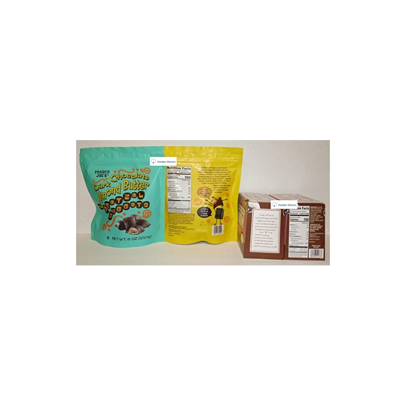 Trader Joes Dark Chocolate Almond Butter Filled Pretzel Nuggets &