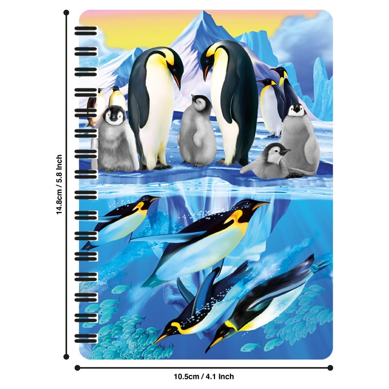 Livelife 3D Jotter - Penguin Plunge Small Notebook
