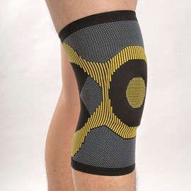 SOLACE CARE Adjustable Elastic Compression Knee Support - Support for Stiff or Achy Knee - Knee Support for Arthritis, Bursitis & Tendinitis - Mild Knee Pain Brace, Sprains (UNISEX) (LARGE)