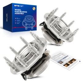 KAX 515058 Pair Front Wheel Hub Bearing Compatible with 2001-2006 GMC Sierra 2500 HD 6.6T 4WD,8 Lug W/ABS