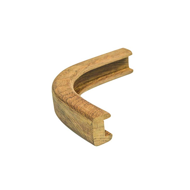 Whitecap Teak Outside Corner Track Bulkhead Molding, 3/4"