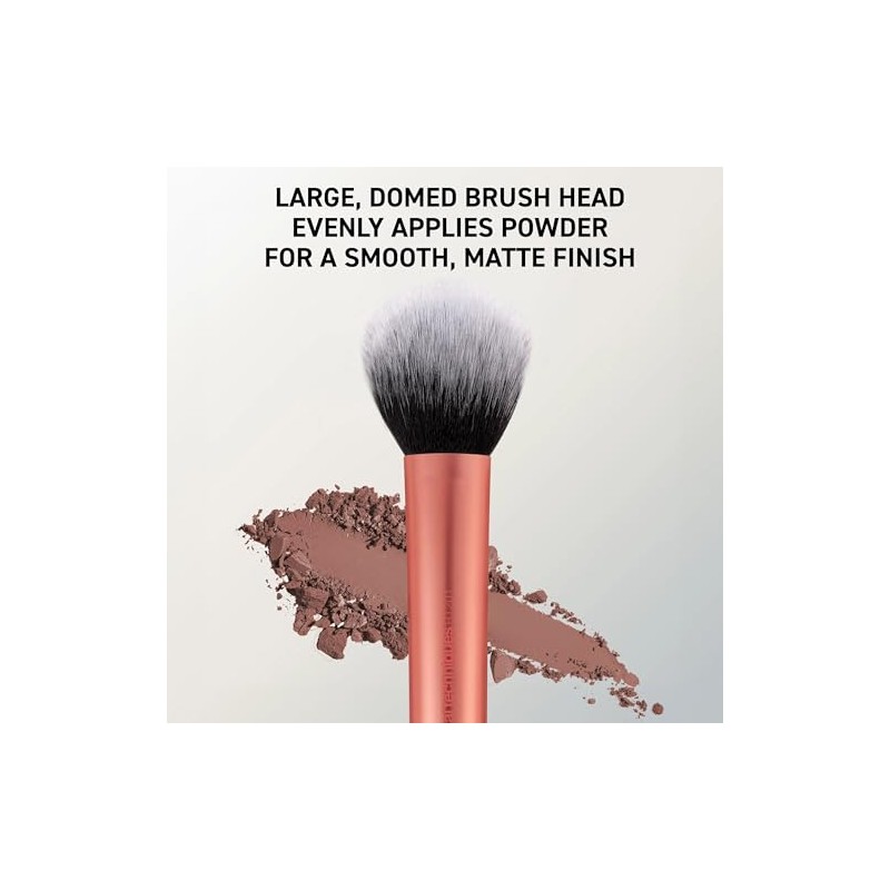 REAL TECHNIQUES, Ultra Plush Powder Makeup Brush, Brocha para Maquillaje