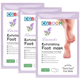 Pack of 3 Foot Mask Callus and Dead Skin Remove Foot Peeling Mask Anti Ageing Exfoliating Socks Foot Peel Mask Callus Socks Exfoliating Baby Feet for Women & Men