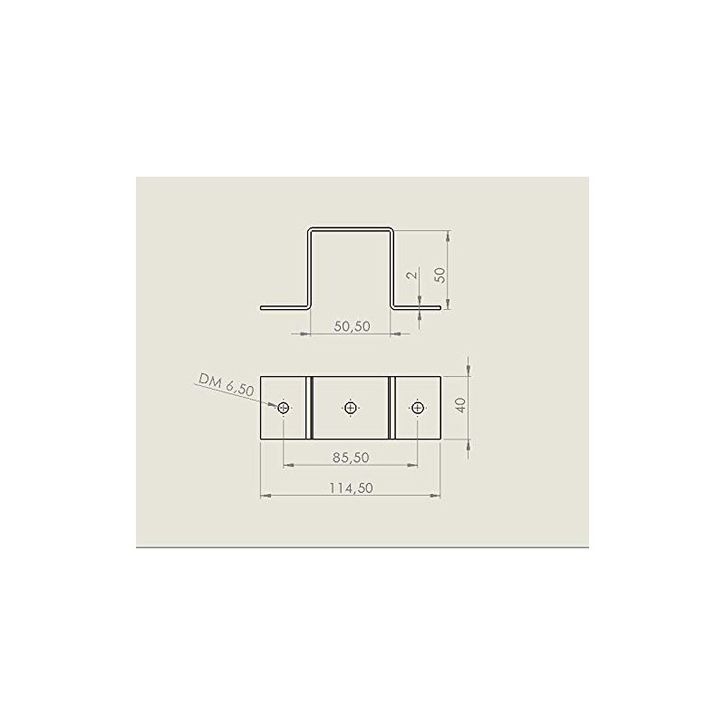 Square Pipe Clamp, Stainless Steel Square Tube 20 x 20