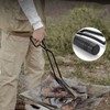 Fire Tong Insulated Wooden Handle Enhanced Grip Log Grabber Firewood