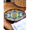 Large Talavera Oval Platter – 17.5” x 10” Hand-Painted Ceramic